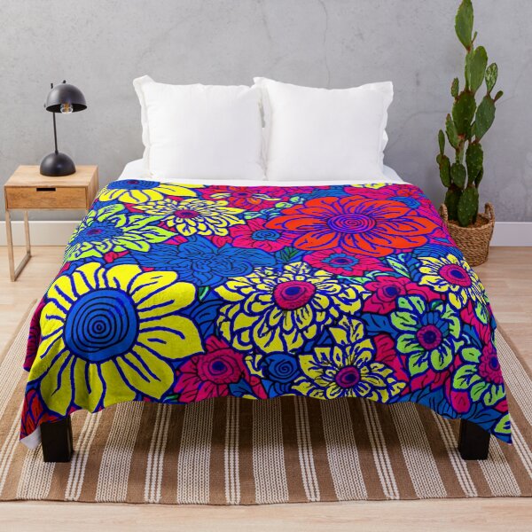 Item preview, Abstract Colorful Wild Floral Patterns designed and sold by ValuablesArt.