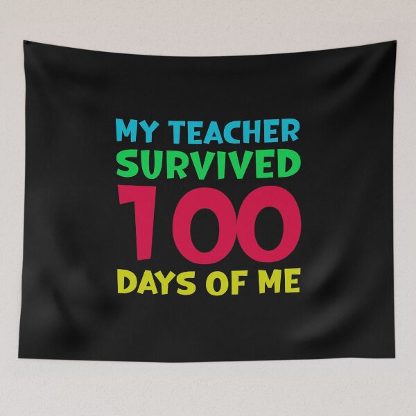 Item preview, My Teacher Survived 100 Days Of Me funny tee designed and sold by soudaniet.