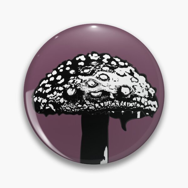 Item preview, Black and White Toadstool, Moody mushroom by BeeFoxTree (Fig) designed and sold by BeeFoxTree.