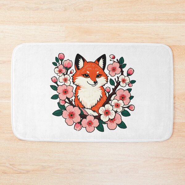 Item preview, Awesome Japanese Fox Cherry blossom Flower sakura trees Kawaii  designed and sold by SlocifieShop.