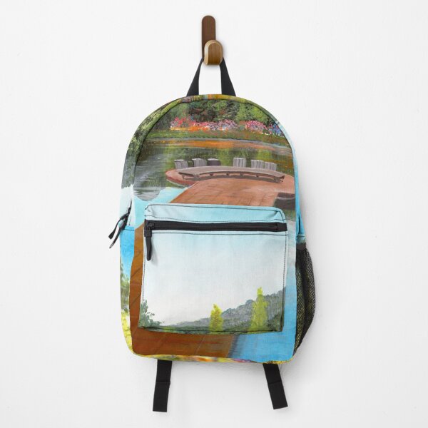 Item preview, Conference hall - a park with a floating conference hall - open air designed and sold by art paintings.