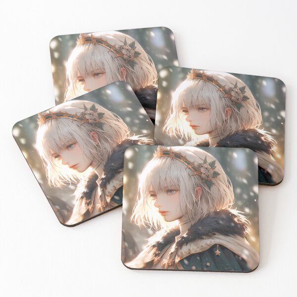 Item preview, Winter Elf Princess Anime Girl designed and sold by bubblegoth.