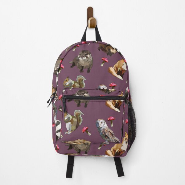 Item preview, Woodland Animals with mushrooms by BeeFoxTree (Fig) designed and sold by BeeFoxTree.