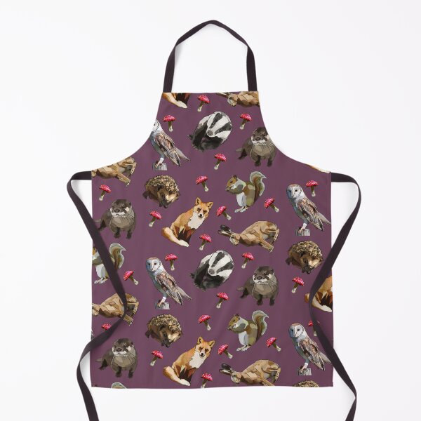Item preview, Woodland Animals with mushrooms by BeeFoxTree (Fig) designed and sold by BeeFoxTree.
