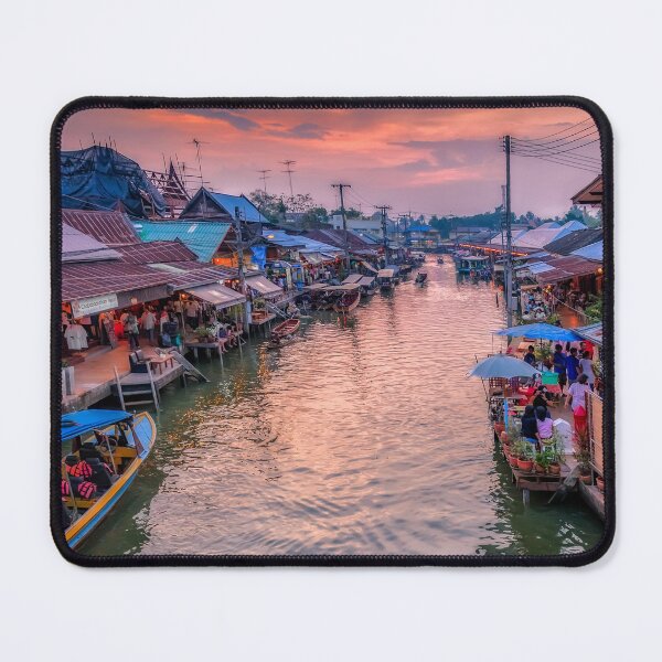 Item preview, Floating Market Sunset Thailand designed and sold by AJEvans.