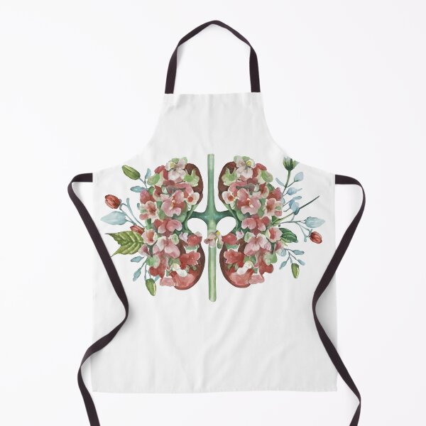 Item preview, Anatomy floral Kidney cutout illustration designed and sold by EmeraldeaArt.
