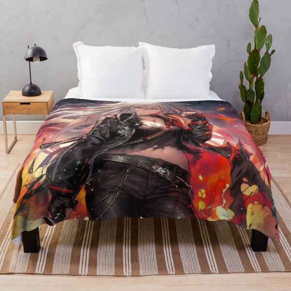 Item preview, Badass Fiery Warrior Anime Girl designed and sold by bubblegoth.