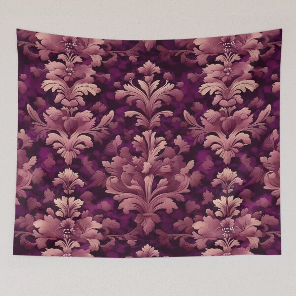 Item preview, Damask - Purple and Pink Abstract Pattern ; Floral Decorative arabesque designed and sold by PatternInArt.