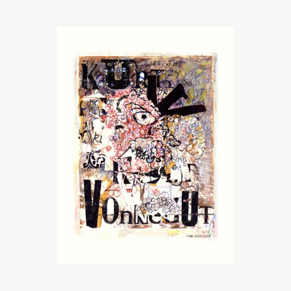 Kurt Vonnegut Portrait Art Print