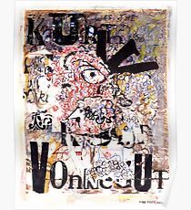 Kurt Vonnegut Portrait Poster