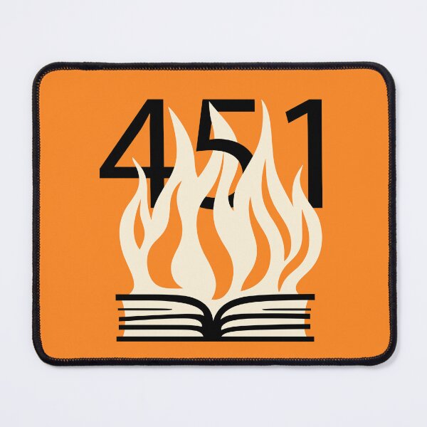 Item preview, Farheneit 451 Burning Book designed and sold by ArtemMKV.