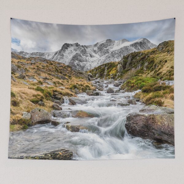Item preview, Winter Stream Cwm Idwal Snowdonia designed and sold by AJEvans.