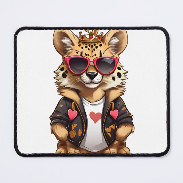 Item preview, Cheetah wearing glasses designed and sold by AMGAtlantis.