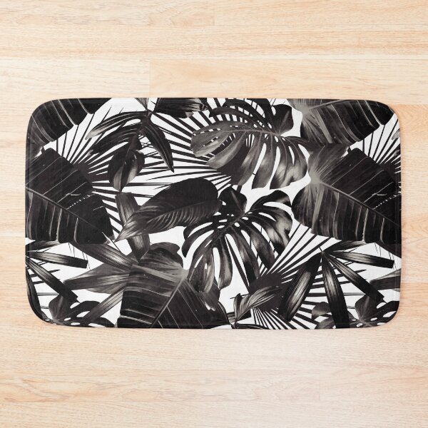 Item preview, Black and White Tropical Leaf Luxe Design designed and sold by BellaLovi.