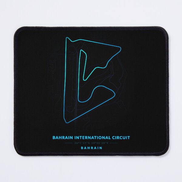 Item preview, Bahrain International Circuit in Bahrain in Blue color Neon style designed and sold by Jerhus.