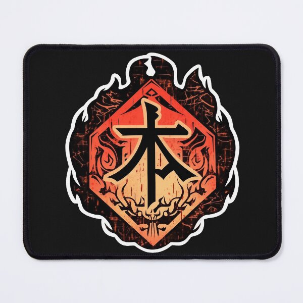 Item preview, Ancient Warrior Emblem: Fire-Touched Sword Shield Design designed and sold by ShogunStyle.