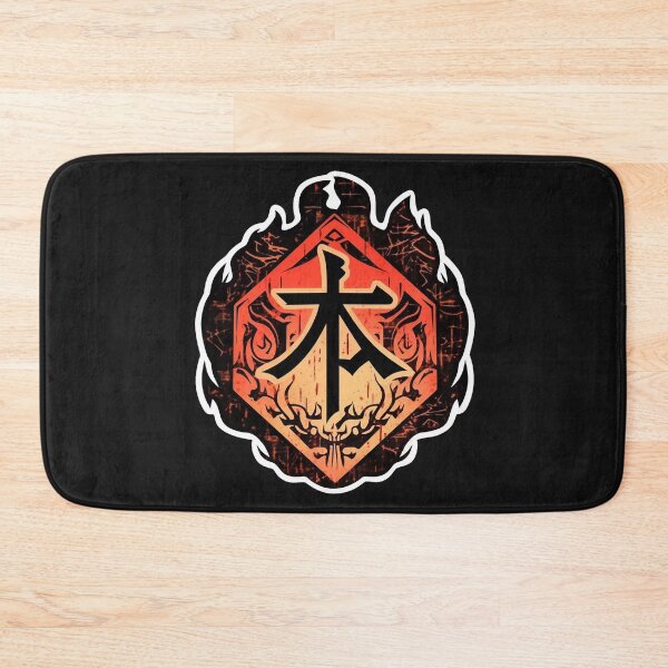 Item preview, Ancient Warrior Emblem: Fire-Touched Sword Shield Design designed and sold by ShogunStyle.