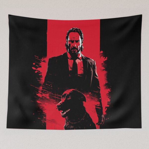 Item preview, Baba Yaga With His Beloved Dog Minimalist Vector Art designed and sold by PrintShangri-La.