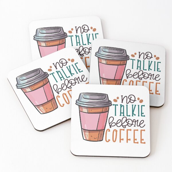 Item preview, No talkie before coffee designed and sold by ArtemisDesignss.