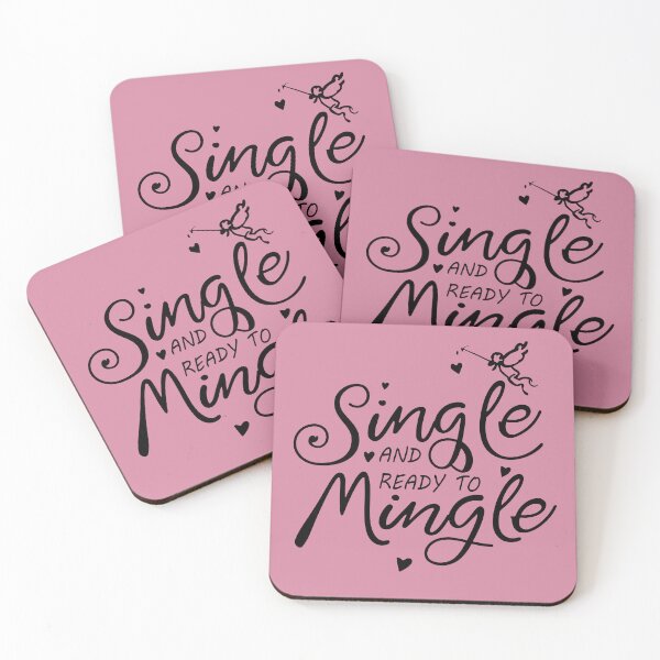 Item preview, Single and ready to mingle! designed and sold by Scorpion Creative.