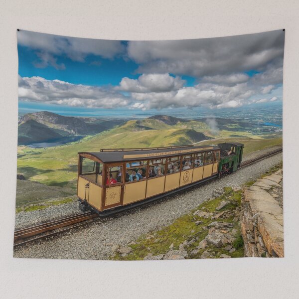 Item preview, Mountain Train Snowdon Summit Wales designed and sold by AJEvans.