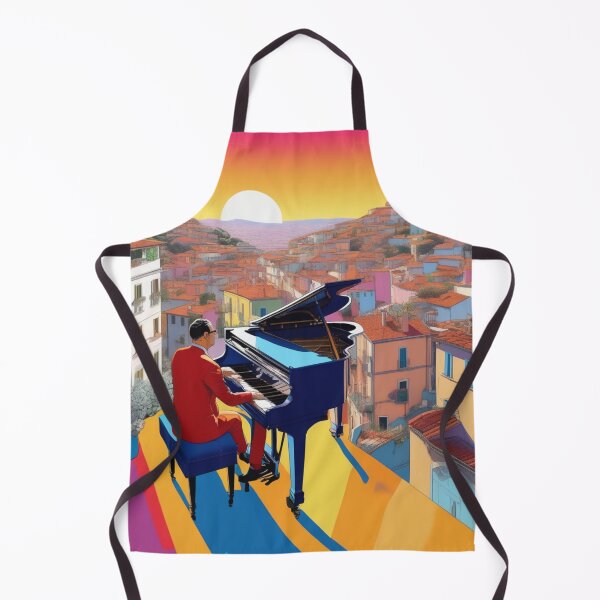 Item preview, Un pianista actuando en Cinque Terre Italia designed and sold by MusicalArtisty.