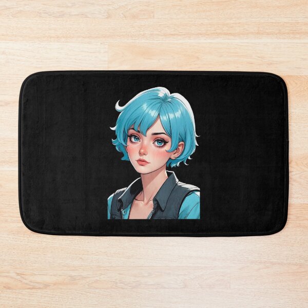 Item preview, Blue Hair Comic Book Girl designed and sold by waterhutch.