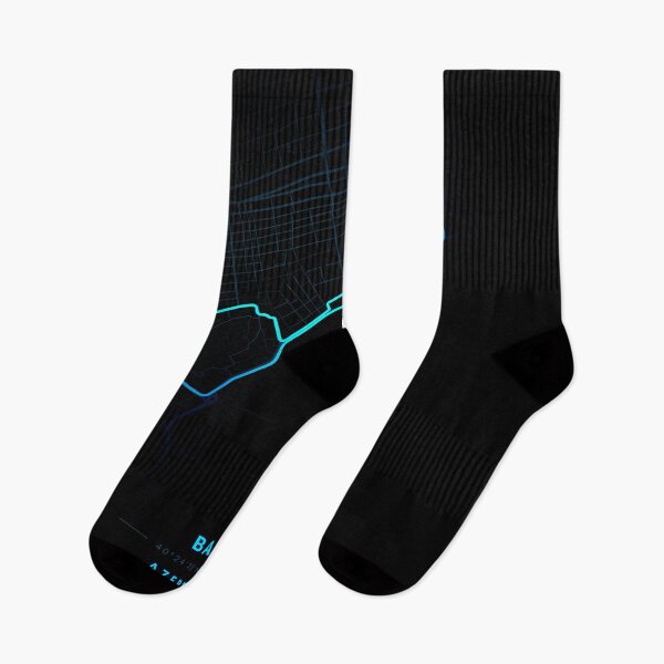 Item preview, Baku circuit in Azerbaijan in Blue color Neon style designed and sold by Jerhus.