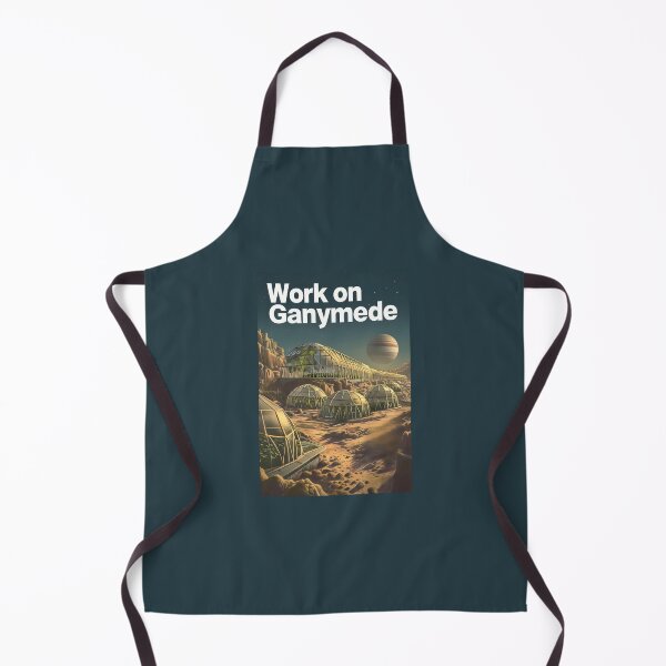 Item preview, Work on Ganymede - Vintage Poster Style - Sci-Fi designed and sold by Fenay Designs.