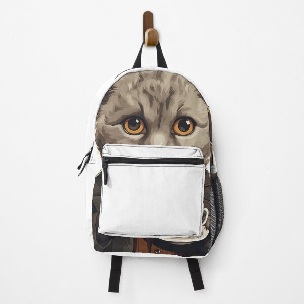 Item preview, Scottish Fold Cat Drinking Coffee designed and sold by MerchBySabby.