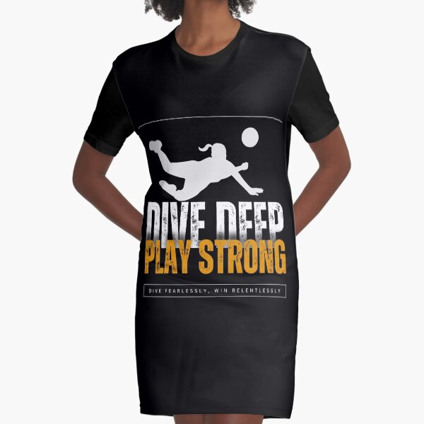 Item preview, dive deep, play strong - volley ball designed and sold by WillPlayers.