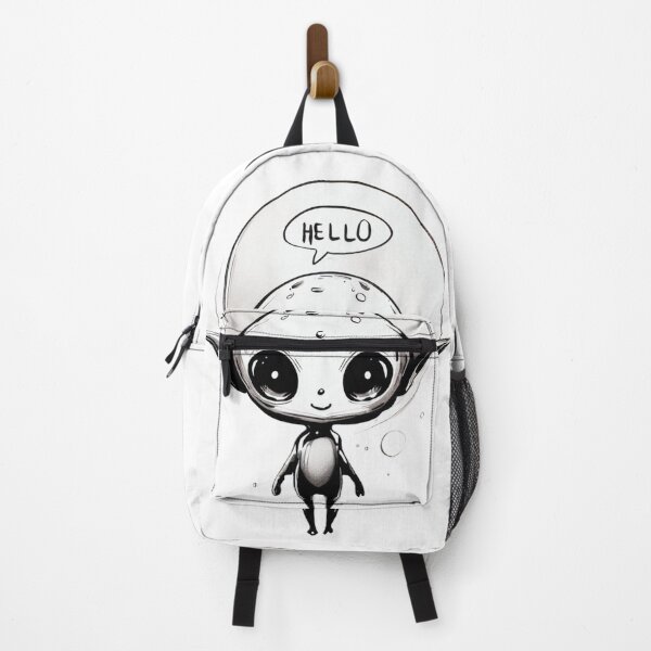 Item preview, Cute Alien sying hello designed and sold by ArtSphere4U.
