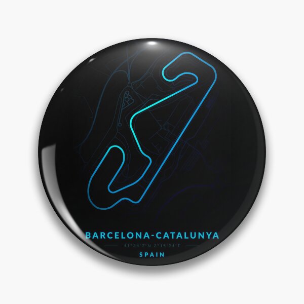 Item preview, Barcelona-Catalunya circuit in Spain in Blue Neon style designed and sold by Jerhus.