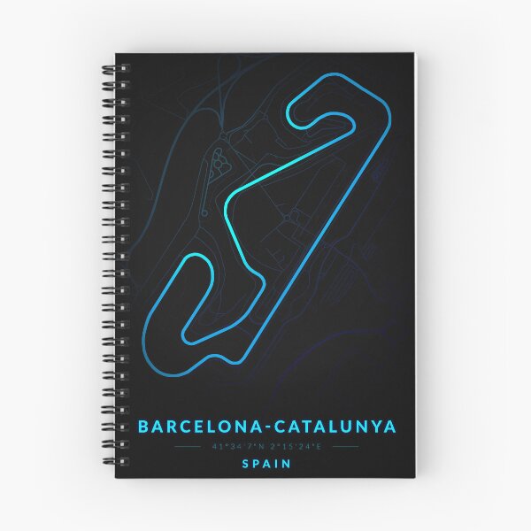 Item preview, Barcelona-Catalunya circuit in Spain in Blue Neon style designed and sold by Jerhus.