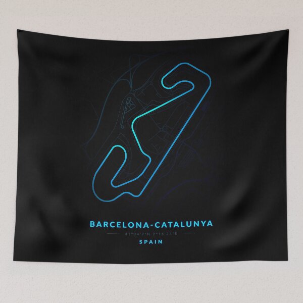Item preview, Circuito Barcelona-Catalunya en España al estilo Blue Neon designed and sold by Jerhus.