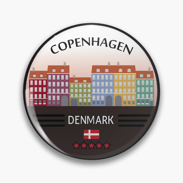 Item preview, Copenhagen city with denmark flag designed and sold by Donutlovers.