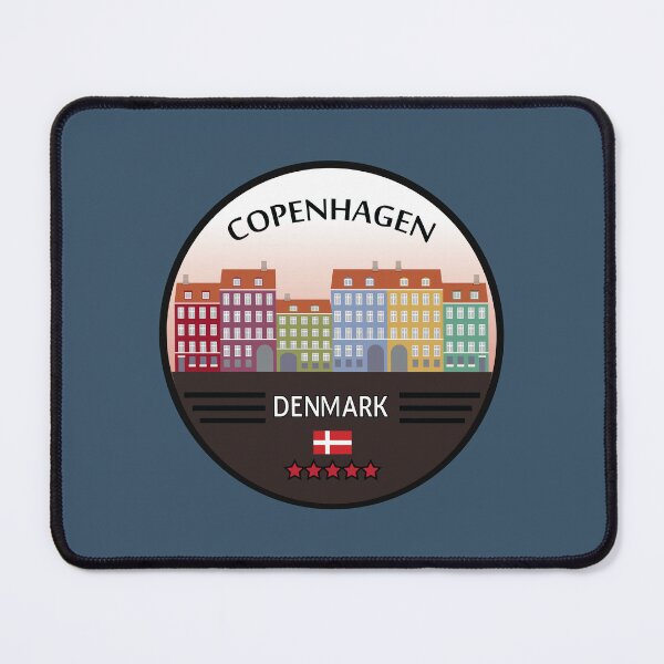Item preview, Copenhagen city with denmark flag designed and sold by Donutlovers.