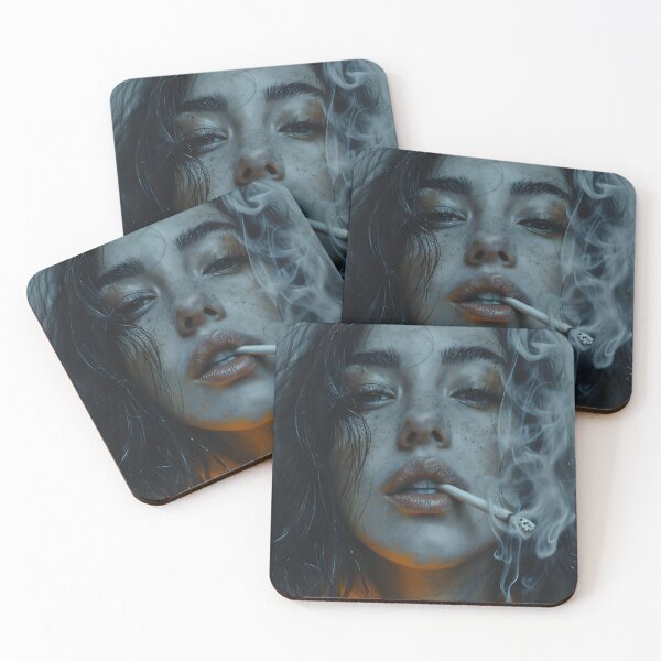 Item preview, woman smoking modern concept art designed and sold by UmagineArts.