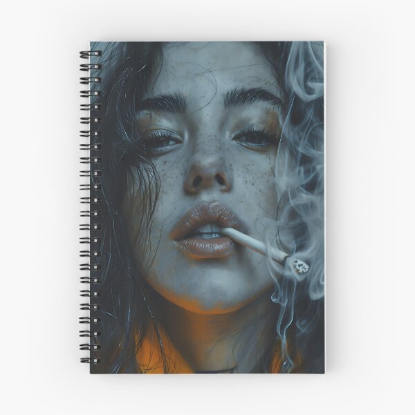 Item preview, woman smoking modern concept art designed and sold by UmagineArts.