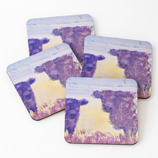 Item preview, Belted Galloway Cows Painting designed and sold by MikeJory.