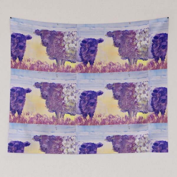 Item preview, Belted Galloway Cows Painting designed and sold by MikeJory.