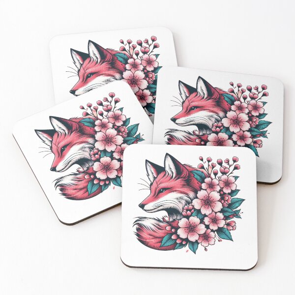 Item preview, Flowers Japanese Fox Cherry blossom Flower sakura trees Kawaii  designed and sold by SlocifieShop.