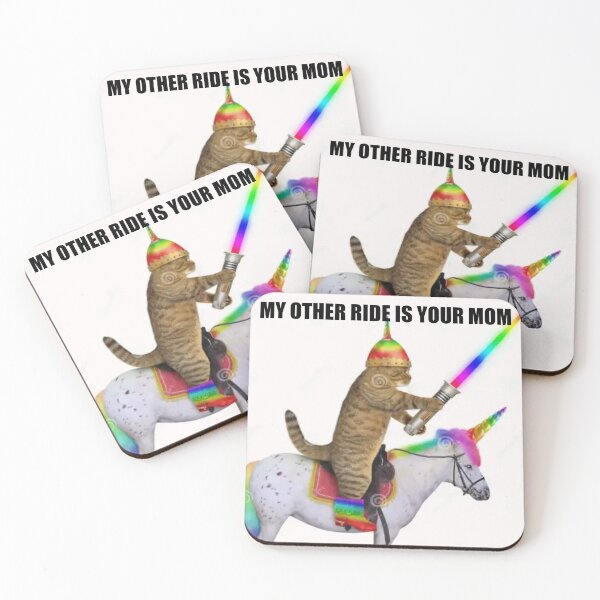 Item preview, My other ride is your mum meme sticker designed and sold by ignaciosnachos.
