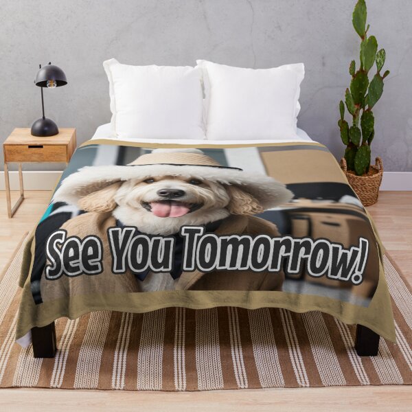 Item preview, AI-Generated Dog 02 "See you tomorrow" designed and sold by Cliff-Qi.
