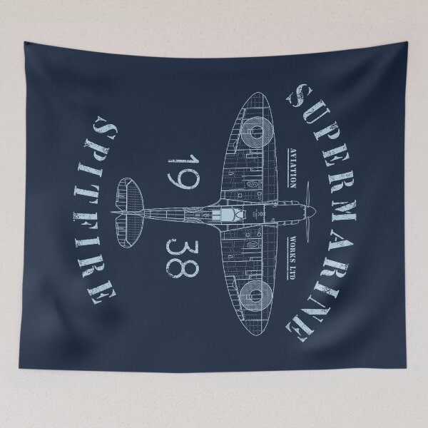 Item preview, Spitfire Blueprint designed and sold by 909 Apparel®.