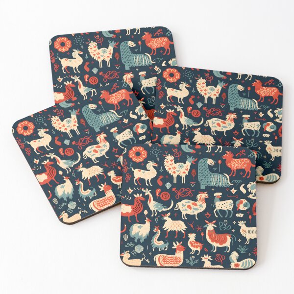 Item preview, A Chinese zodiac for Colorful Folk Art Style Animal Pattern designed and sold by sample325.