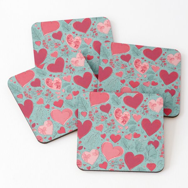 Item preview, Cute Valentine Love Hearts Pattern designed and sold by JulieSouster.