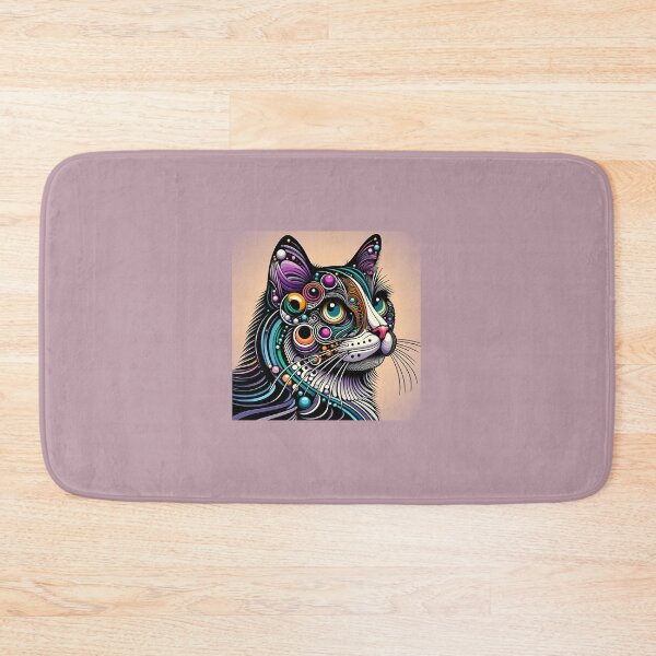 Item preview, Serene Splendor: Japanese Bobtail Art designed and sold by BastKittyStore.