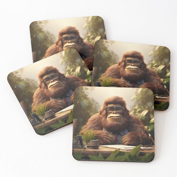 Item preview, Desk Dweller: Sasquatch's Corporate Jungle designed and sold by NatureArtDecor.