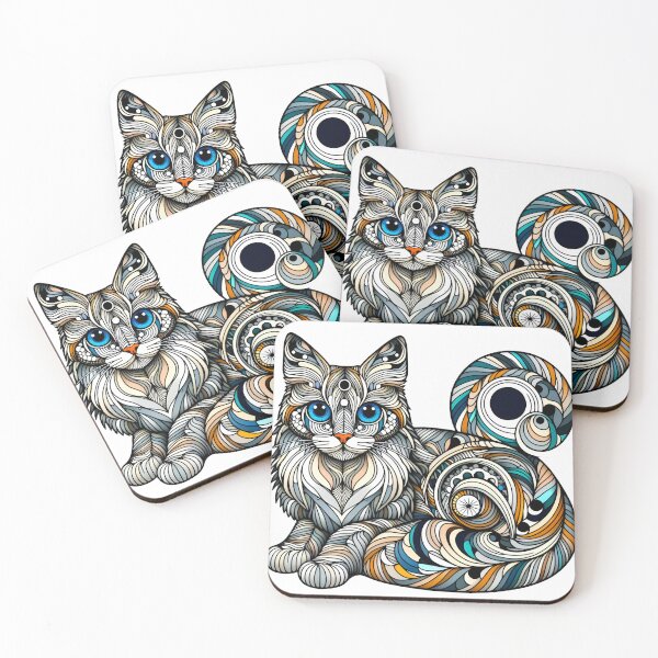 Item preview, Harmony in Hues: Japanese Bobtail Artistry designed and sold by BastKittyStore.